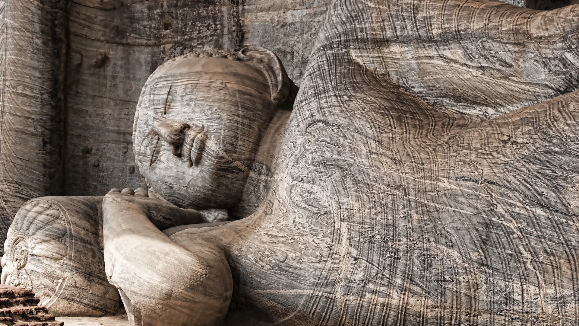 The rock-cut Buddha statues of Gal Vihara at Polonnaruwa